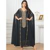 2025 Middle East Cross-Border Dubai Robe European and American Batwing Sleeve Plus size Heavy Industry Embroidery Fashion Dress Dress