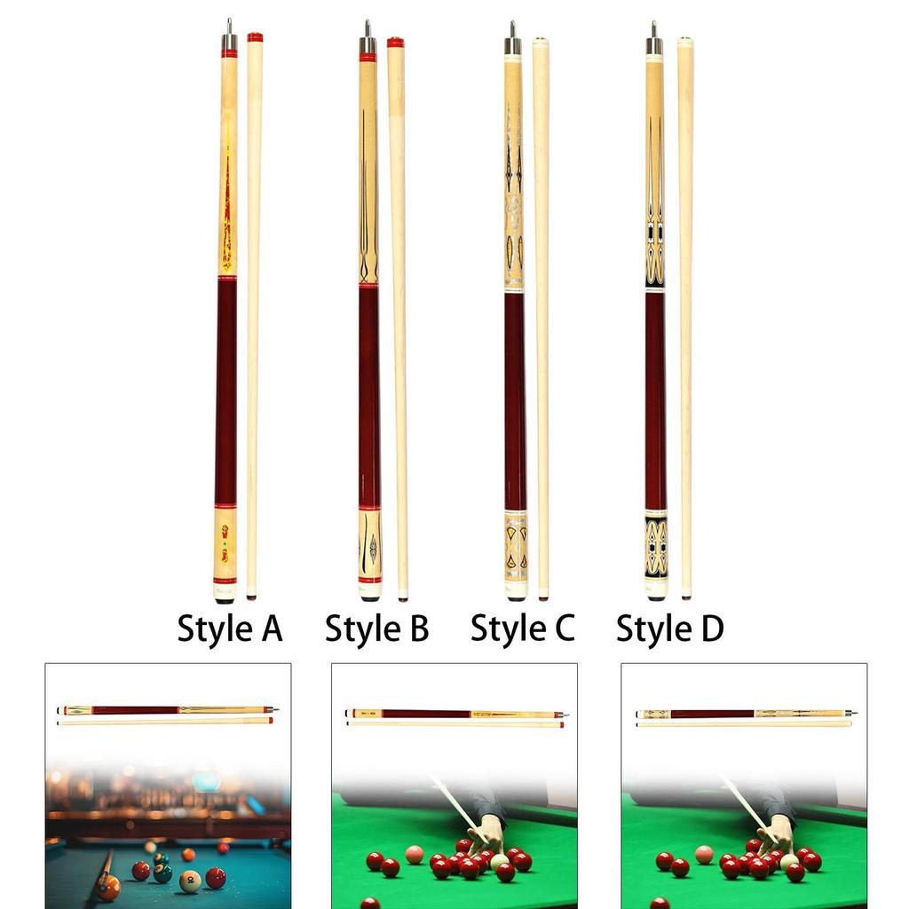 Billardstock 58" China Schwarz 8 Segmente Queue 13 mm Billard Rat