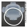 Ishigaki Sangyo Ishigaki Storage Container Size: Length 18.5 x Width 18.5 x Height 7.5cm Square 1.17L DL Heat-resistant Glass Container Microwave