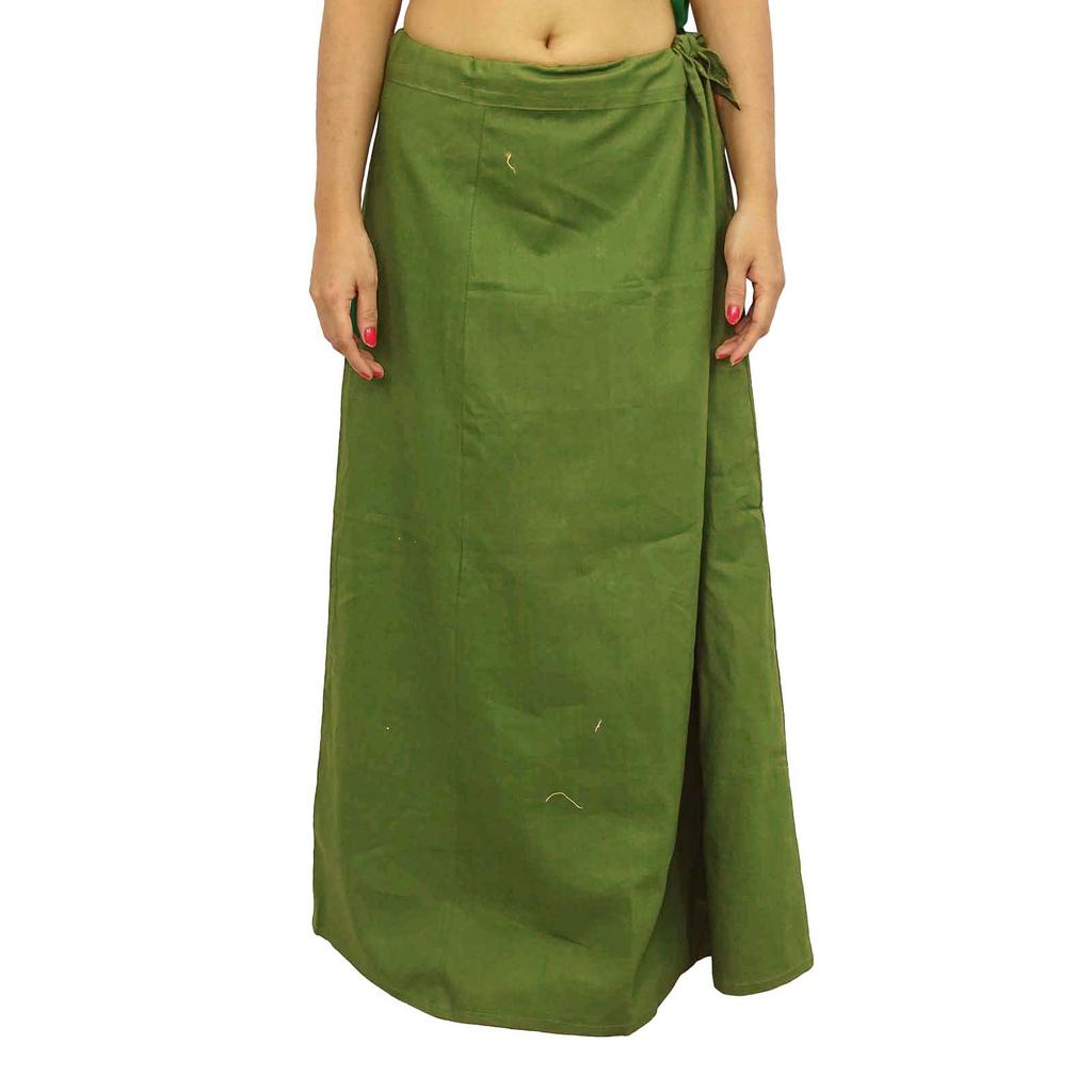 Saree Petticoat Underskirt Cotton Bollywood Indian Lining For Sari