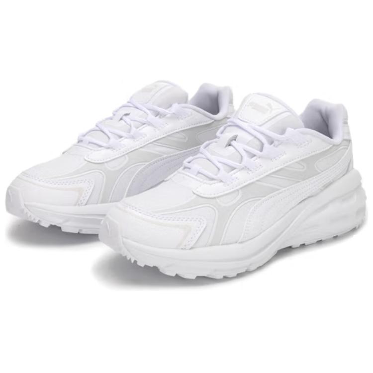 Puma Hypnotic Series LS Abrupt Fabric Synthetic Leather Couple Splicing Low-Top Lifestyle Casual Shoes Unisex sneaker White Beige 397668-08