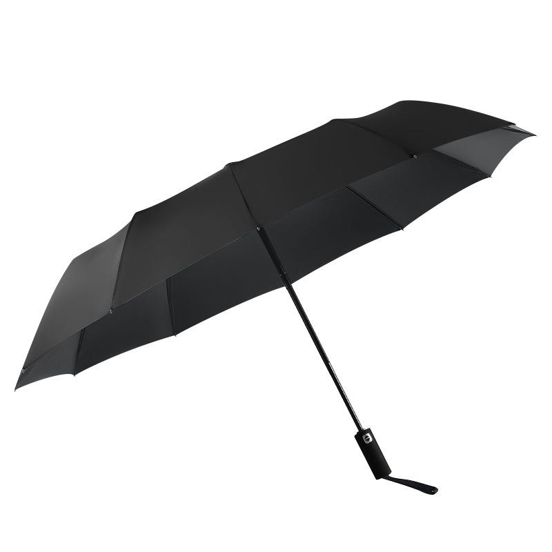 24-Rib Sturdy Windproof Umbrella: Extra Large, Thickened with Black Glue for Sunny & Rainy Days