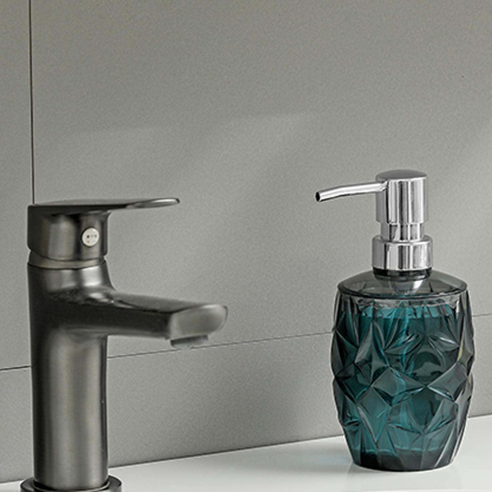 

Многоразовый дозатор для мыла, контейнер для лосьона, прочный ручной насос для жидкости премиум-класса для столешницы, кухни, дома чёрный