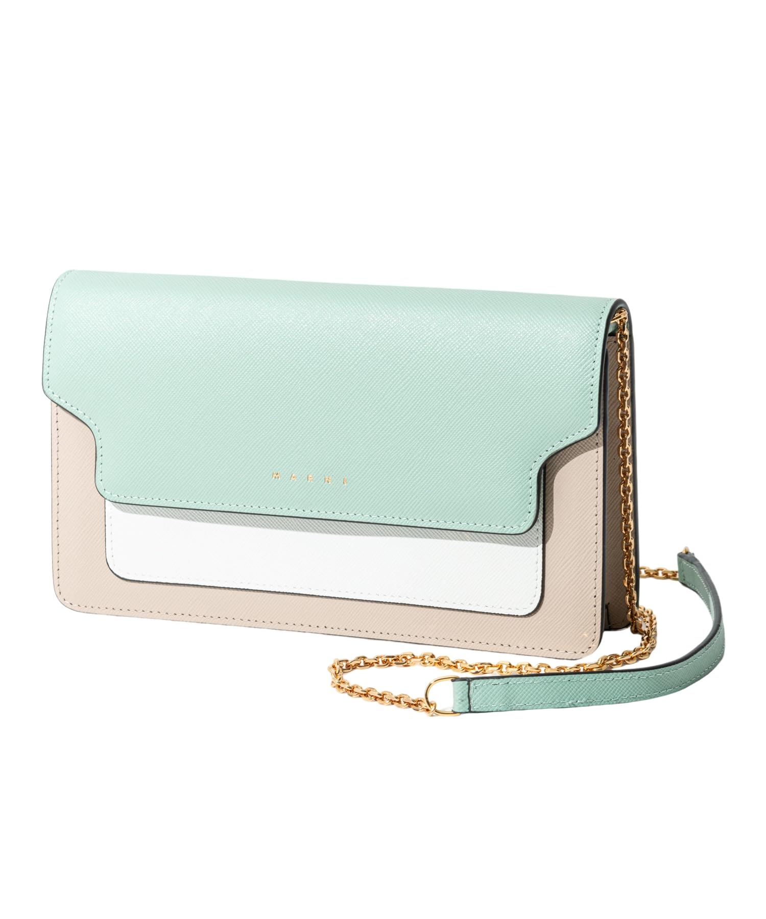 

Довгий гаманець PFMO0085U1LV520 COLOR BLOCK Color Block TEA [Marni] Жіночий GREEN/LIMESTONE/L.CAMEL [Елемент]