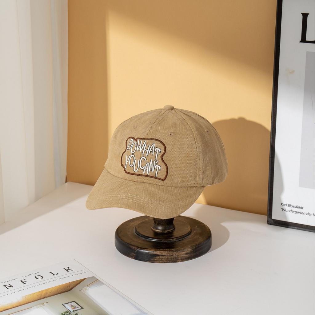 New letter embroidered breathable baseball cap sun hat versatile face cap