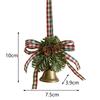 Stylish Christmas Bell Pendant with Realistic Pine Cone Details Perfect Addition to Your Holiday Decorating Scheme