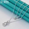 925 Sterling Silver Heart Shaped Zircon Pendant Necklace Wedding Fashion Jewelry