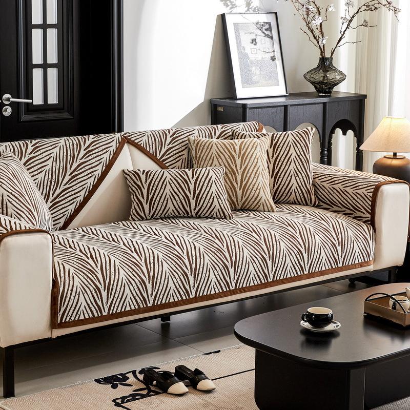 Chenier Zebra Pattern Sofa Cushion Universal In All Seasons  New High-End Seat Cushion Non-Slip Sofa Cover Cover Cloth