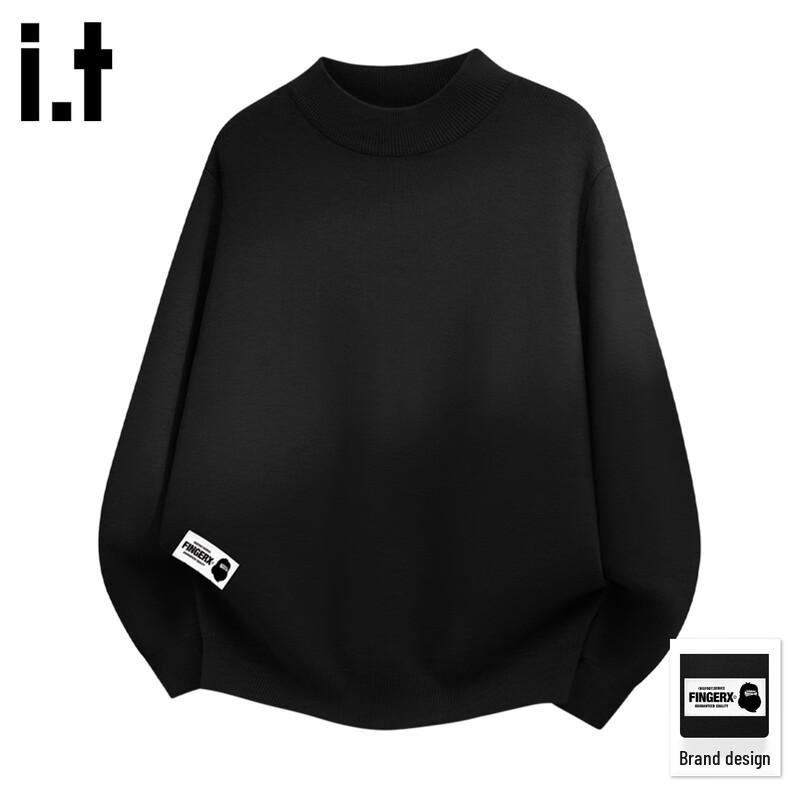 Fingercroxx IT Unisex Half-Turtleneck Plush Knit Sweater