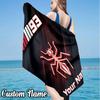 Custom Name MM93 marc marquez Beach Towel - Soft, Ultra-Absorbent Microfiber, Lightweight, Perfect for Beach, Parties, Travel, Camping
