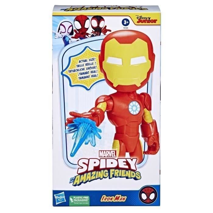Spidey Figurine Iron Man 22 cm, Jouet pour enfants, dès 3 ans, Hasbro Marvel Spidey et Ses Amis Extraordinaires