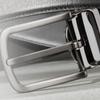 Daks Black Buckle Dd Logo Embossed Leather Belt