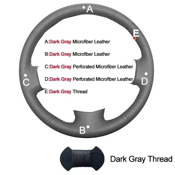 Hand Sewing Car Braid On Steering Wheel Cover for Jeep Commander (XK) 2006-2008 Grand Cherokee III(WK) 2005-2008 Accessories