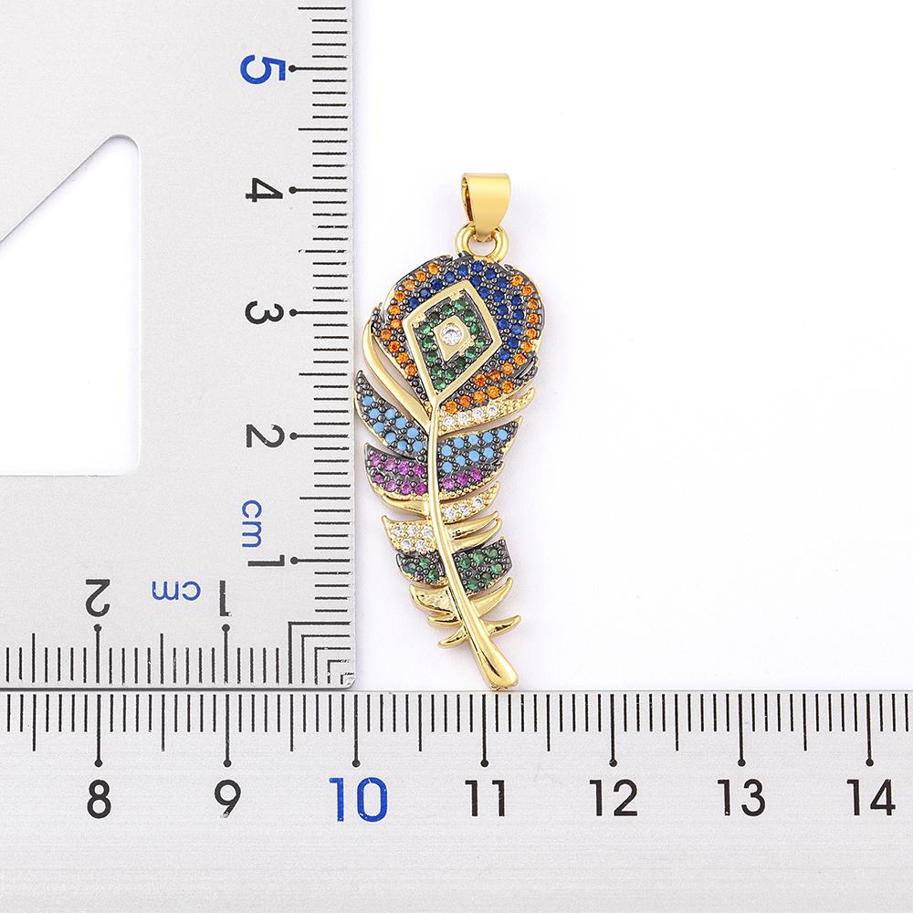 Nidin 6 Styles Irregular Patterns Elegant Feather Pendant Gold Plated Chain Necklaces For Women Accessories Bohemia Jewelry Gift
