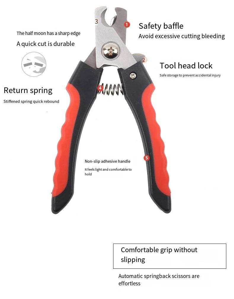 Dog & Cat Pets Nail Clippers and Trimmers - with Safety Nail Guard To Avoid Over Cutting, Nail File Great for Cats, Dogs