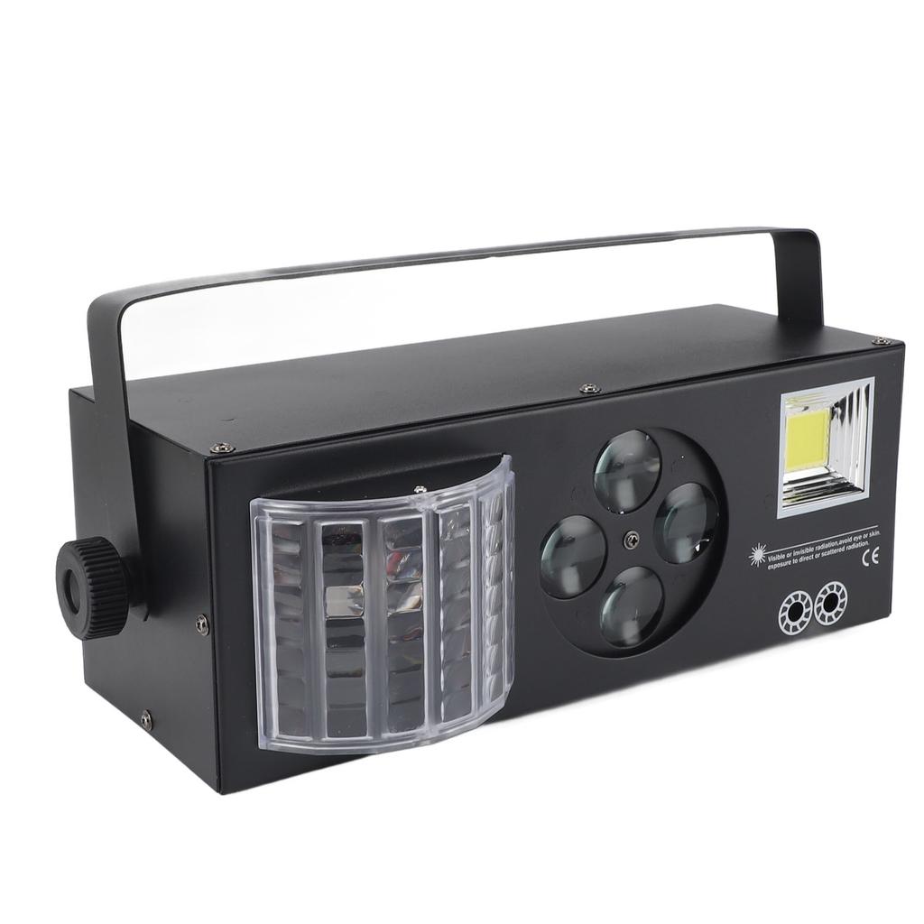 4 IN 1 DJ Lights Sound Activated DMX Control RGBW GOBO Pattern Beam Strobe Party Light for Party Wed
