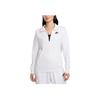 Nike Sportswear Club Solid Color Comfortable Warm Casual Half-Zip Sweatshirt Women Sweatshirt White DQ5838-051
