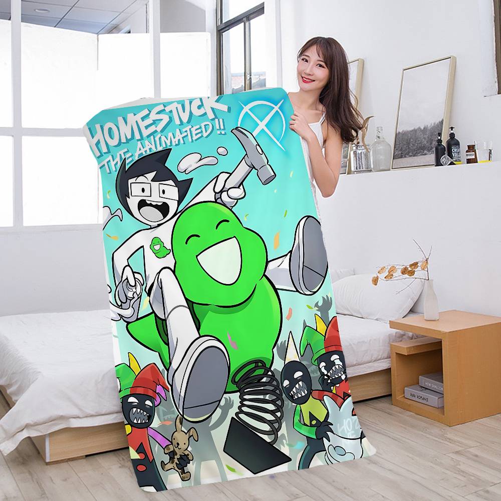 Anime H-Homestucks Microfiber Blanket Quick Drying Beach Towels Oversized Printing Super Absorbent Pool Towel Blanket