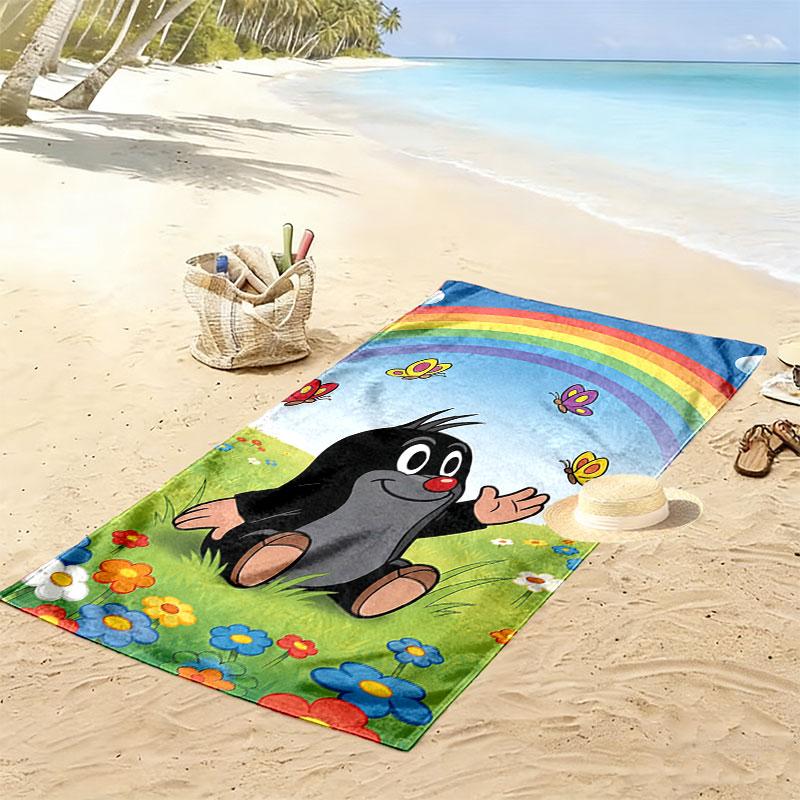Krtek Beach Towel, Large Soft Quick Dry Towel for Beach Camping Swimming