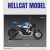1/12 BMW R NINE T Alloy Retro Sports Motorcycle Model Diecast Metal Street Racing Motorcycle Model Sound and Light Children Toy Gift