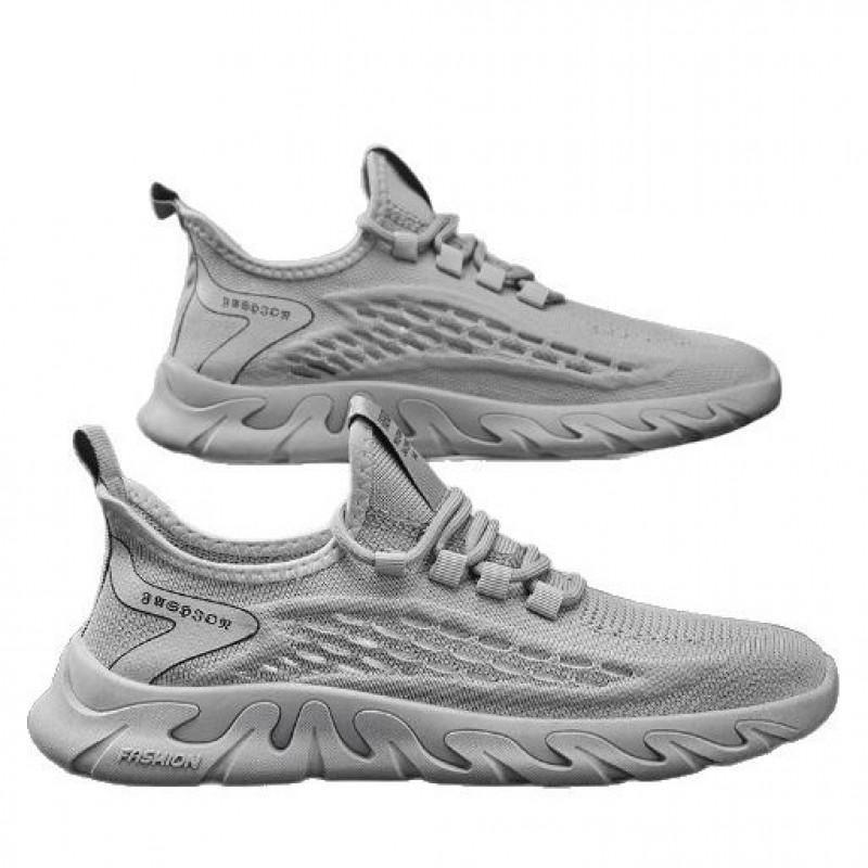 Men's Shoes Breathable Mesh Thin Anti Odor Sports Soft Sole Lightweight Comfortable Running Travel Coconut