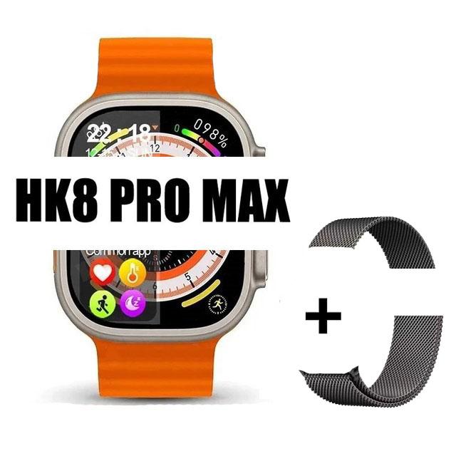Ceas inteligent original Hk8 Pro Max, pentru bărbați, seria 8, 49 mm, 2,2 inci, cu reîmprospătare ridicată, ecran Rtae, Nfc Compass Game Smartwatch pentru Apple Iphone