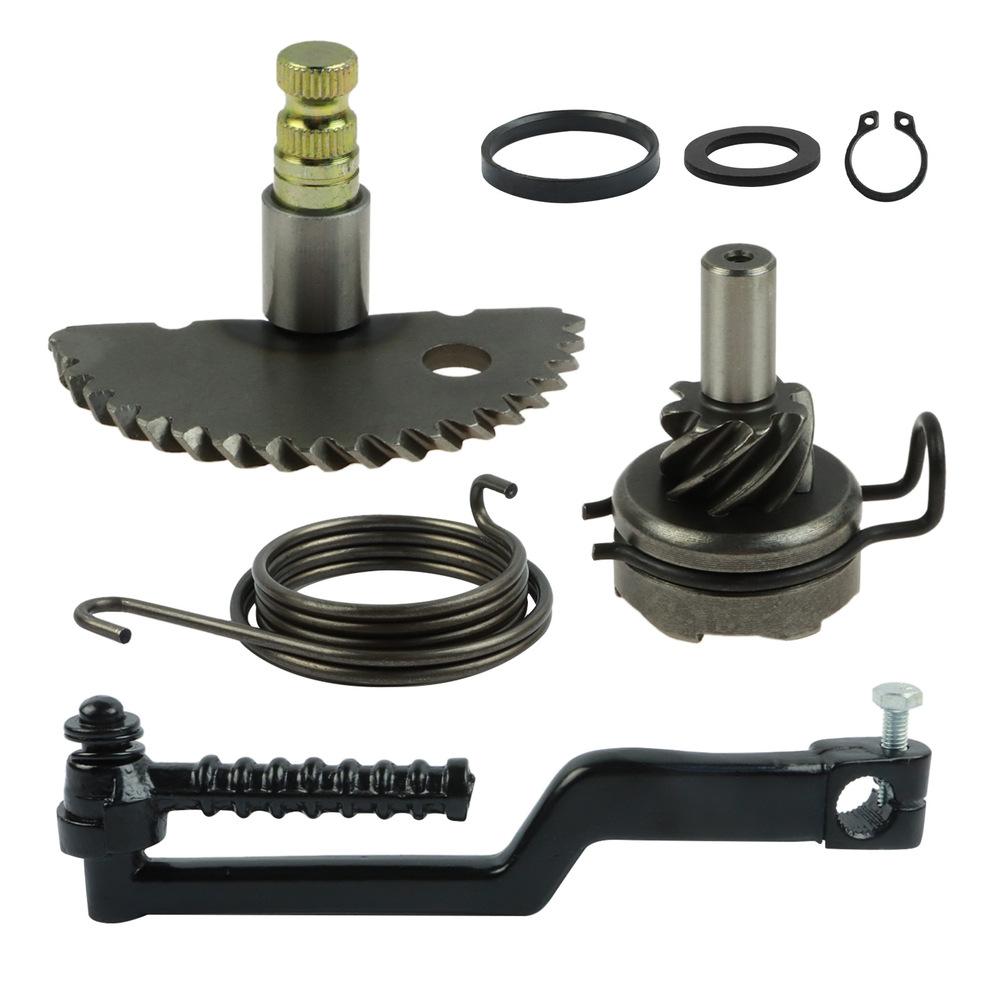 Kick Start Fixed Gear Shaft Sprocket Set for GY6 4950cc Scooter Bromfiet 139 QMB Motor Compatible with P139QMB