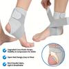 Adjustable Compression Ankle Brace - 1pc with Double Strap Support & Breathable Mesh