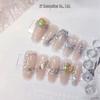 Iridescent AB White Small Round Nail Art Diamonds – Crystal Glass Flat Bottom for Super Shiny Decoration