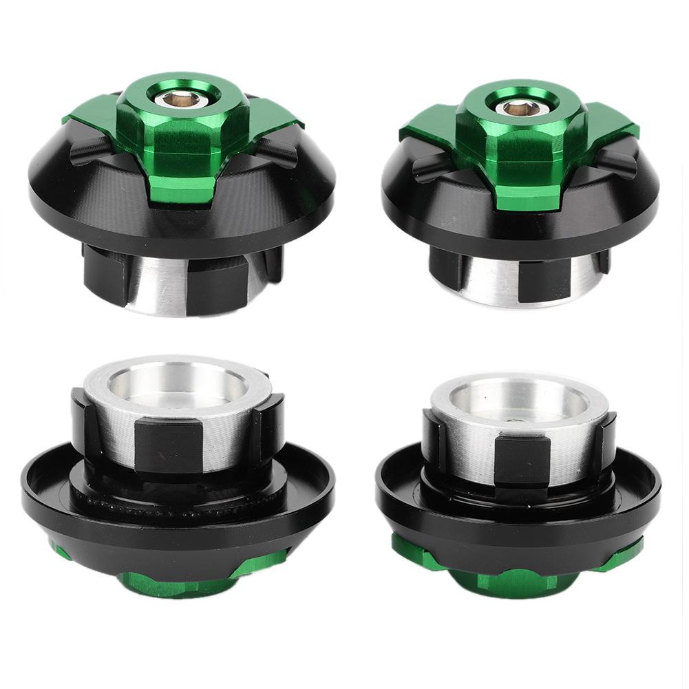 

Motorcycle Aluminum Alloy Frame Screw Bolt Decorative Cover Fit for Kawasaki Ninja 250 300Green зелений