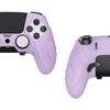 PlayVital Silikonhülle für PS5 Edge weicher Gummi-Schutz Skin für PS5 Edge Wireless inklusive Daumenstick Edition Mauve rutschfester Controller,