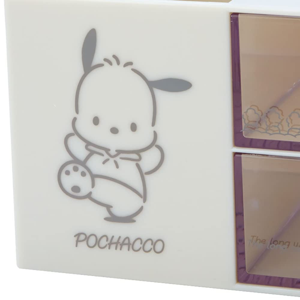 Sanrio Sanrio Plastic Chest with Pen Stand Pochacco Pochacco Calm Color Stationery Series Character 14 x x 9cm 504963 SANRIO (SANRIO) 11.5