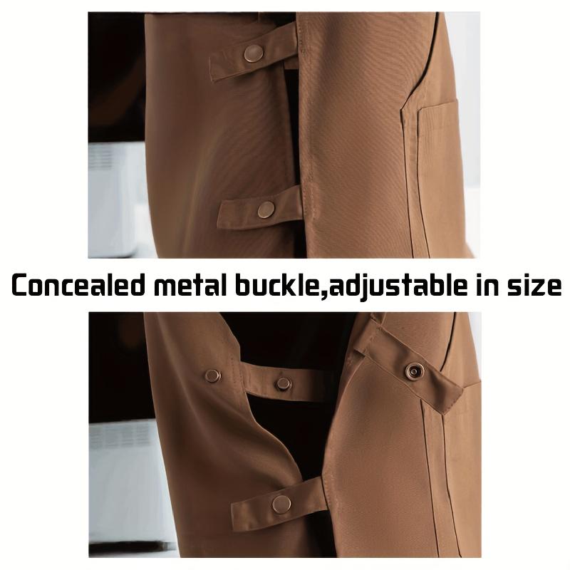 Multifunktionale Arbeitslatzschürze - strapazierfähige Polyestermischung, perfekt für Gartenarbeit und den täglichen Gebrauch, Alltagsschürze | Latzschürze mit verstellbarem Riemen | strapazierfähige Schürze