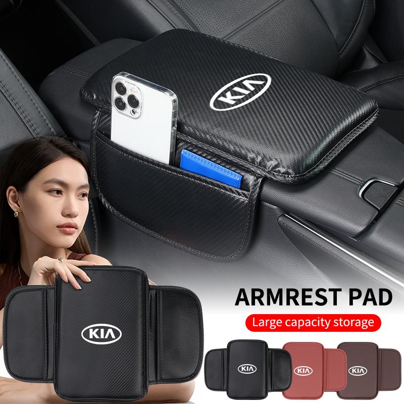Car Armrest Cushion Console Protector Cover Elbow Storage Pad For KIA Rio K5 Sportage Ceed Sorento Picanto Optima Cerato Stinger usgm40