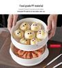 Microwave Steamer Box: 1 or 2 Layers for Dishes and Dumplings