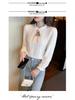 Women's Autumn/Winter Lace Half-High Neck Shirt with Velvet - 2023 Trendy Innerwear Fashion Top