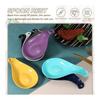 uxcell 4pcs Heat Resistant Plastic Spoon Rest for Kitchen Counter, Utensil Holder for Ladle and Spoon, Black, 21x10.5cm