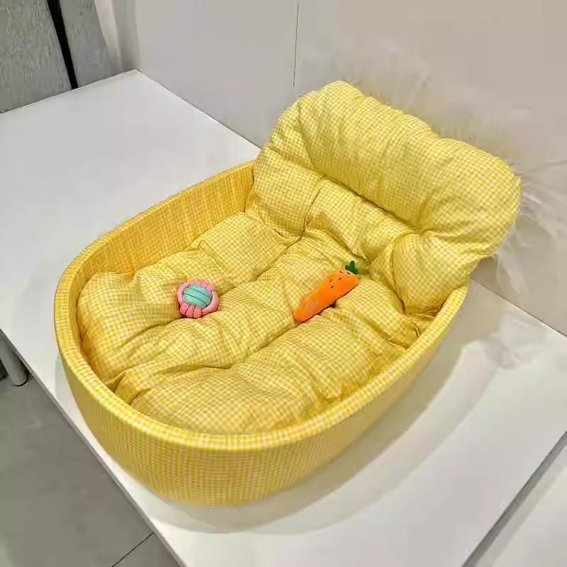 Cat Pet Nest Made Of Cloth Four Seasons Universal Cozy Sleep Spot For Mini And Medium Cats