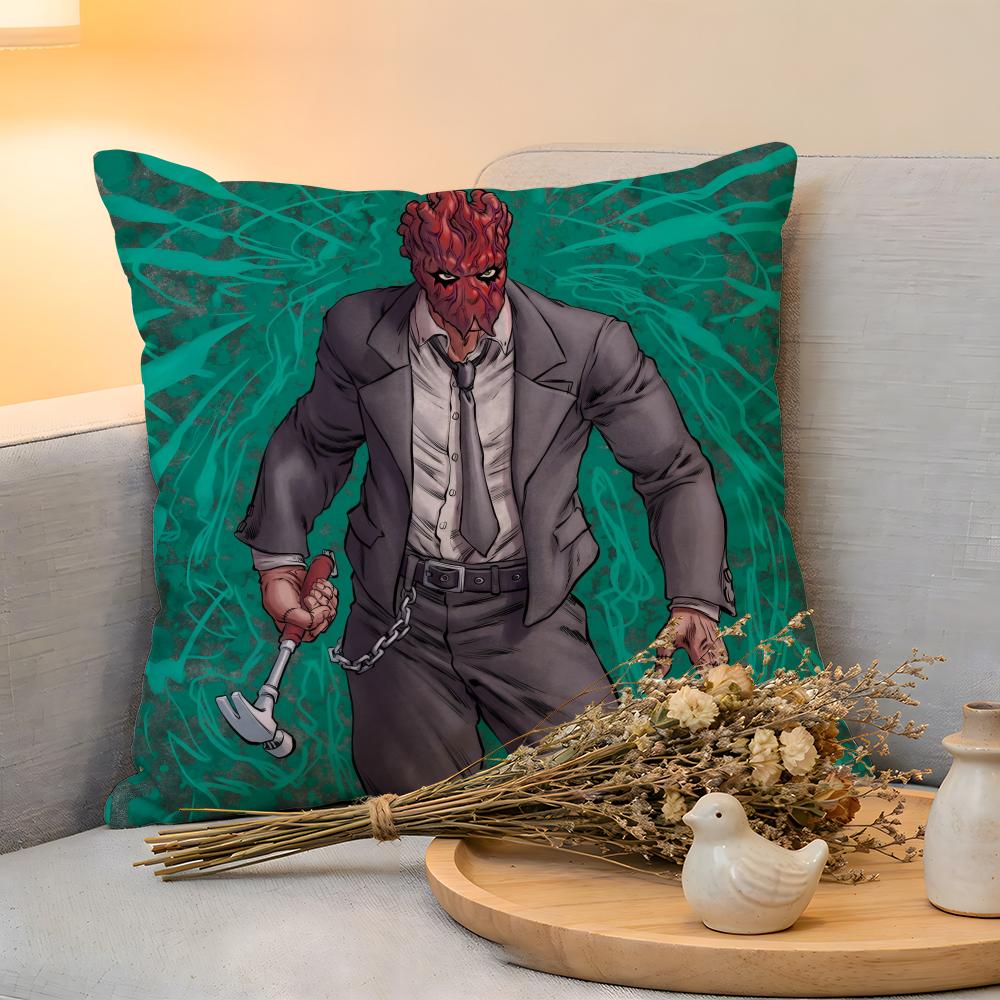 Cushion Cover  Linen  SkinFriendly Soft Decorative Case For Sofa Home Decor Classic Cool Anime DDorohedoro Pillow cover