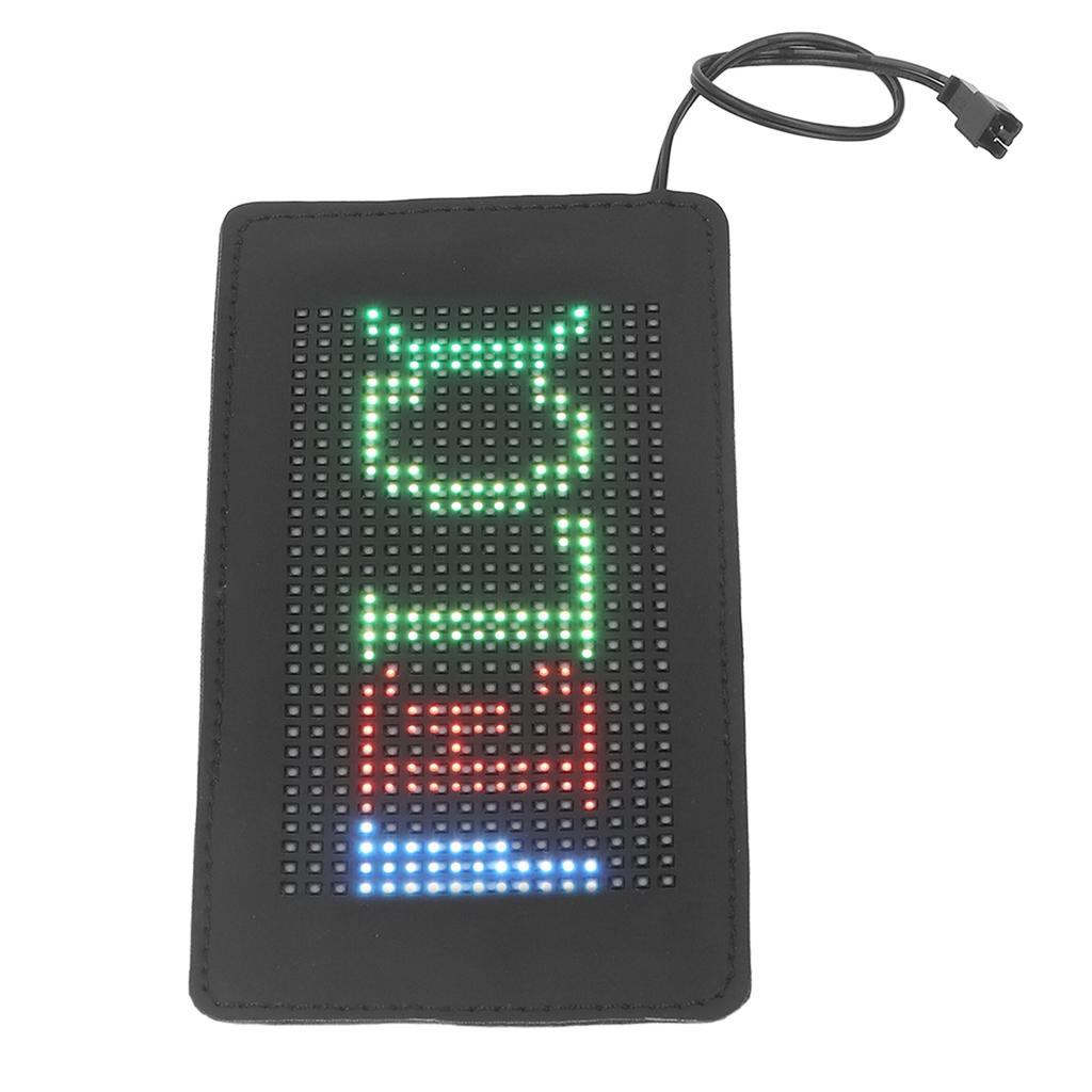 Flexibles LED-Schild 190x90mm 16x32 Auflösung Bluetooth APP-Steuerung Benutzerdefinierter Text Muster Animation LED