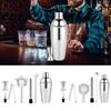 Cocktailshaker-Mixer aus Edelstahl Wein Martini Boston Shaker Für Barkeeper Drink Party Barwerkzeuge 550ML/750ML