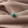 Malachit Ring, 925 Sterlingsilber Ring Schmuck. Handgefertigter Zarter Ring Edelstein Designer Schmuck Geschenk für Frauen