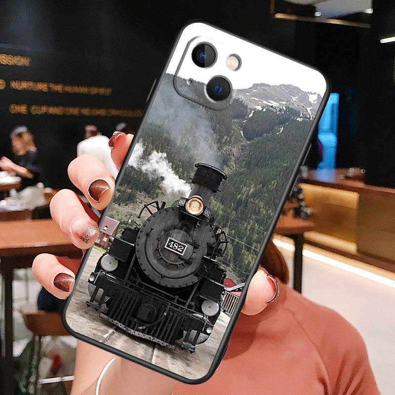 Train Railway Travel Phone Case For iPhone 16 Pro Max 15 14 13 11 12 Pro Max Plus 12 13 Mini XR 16e Funda Cover