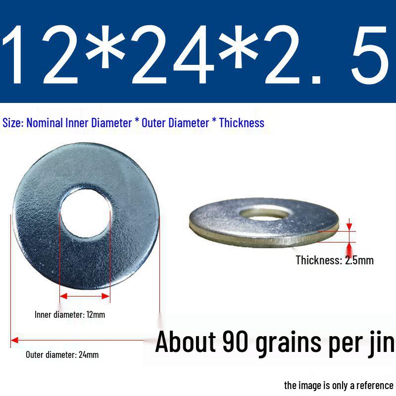 Galvanized Oversized Metal Washers M3-M60