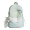 Schoolbag Clear Ice Blue Plaid Splicing Milk Fufu Student Party Schoolbag Day Korean Sweet Sister Holiday Girlfriends Travel Small Backpack
