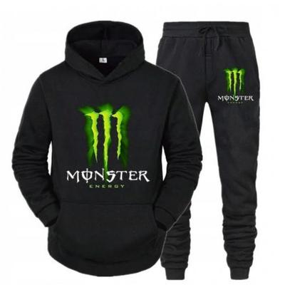 Heren Hoodie Set Met Letterprint Casual Lange Mouwen Hooded Sweatshirt Fleece
