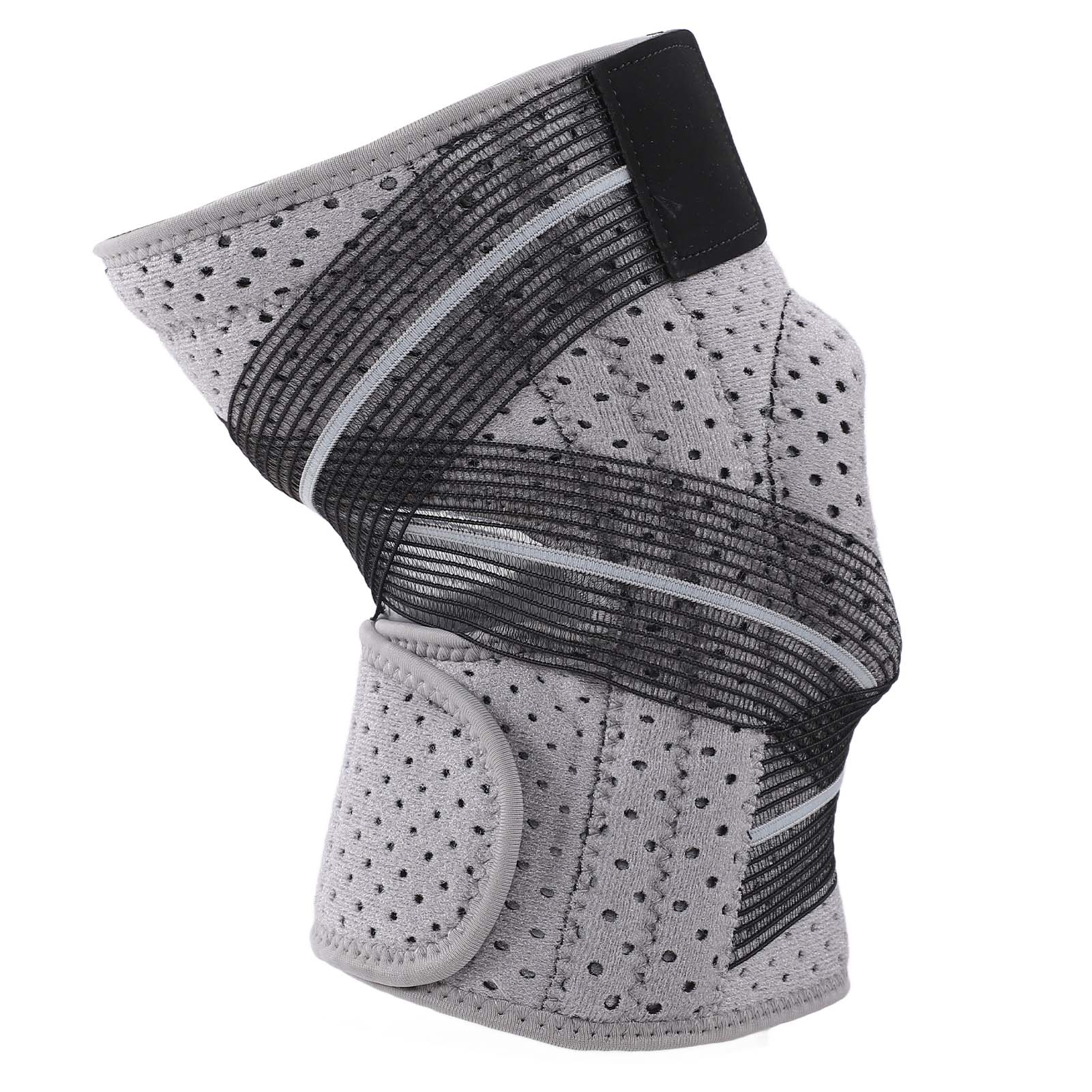 

Наколенник с силиконовыми подушечками для надколенника, регулируемый компрессионный наколенник-рукав с ремешком для велоспорта, баскетбола, бега