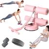 Ab Training Auxiliary Device, Portable Sit Up Exercise Equipment with 2 Strong Suction Cups and Adjustable Foot Holder
