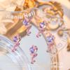 Unghia Serpente Tenuta Diamante Tenuta Diamante Piccolo Serpente Unghia Finta Finitura Gioielli per Unghie Serpente Piccolo Tridimensionale Cuore Curvo Rotondo Gioielli con Diamanti