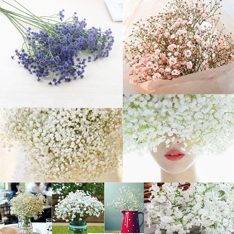 Beautiful Artificial Fake Baby's Breath Gypsophila Flowers Bouquet For Home And Wedding Decor